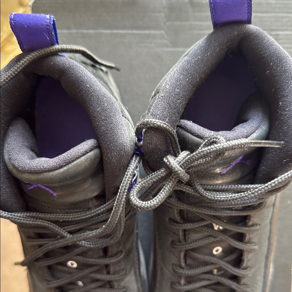 Jordan Retro 12 Black&Purple Sneakers - Picture 7 of 9